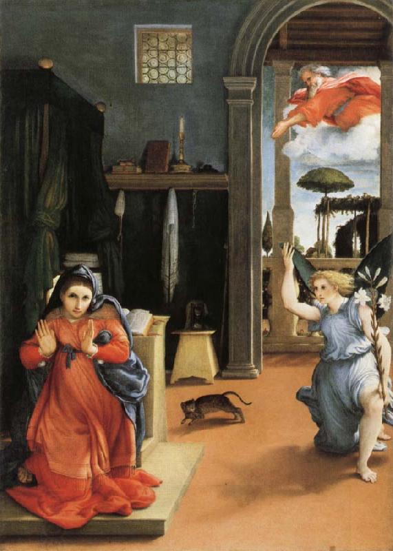 Lorenzo Lotto Annunciation oil painting picture